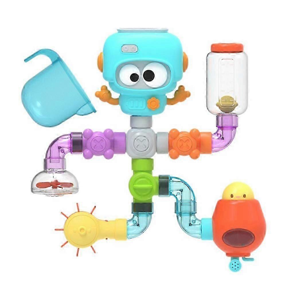 Childrens Bathroom Water Assembly Pipe Rotating Interactive Toy Game