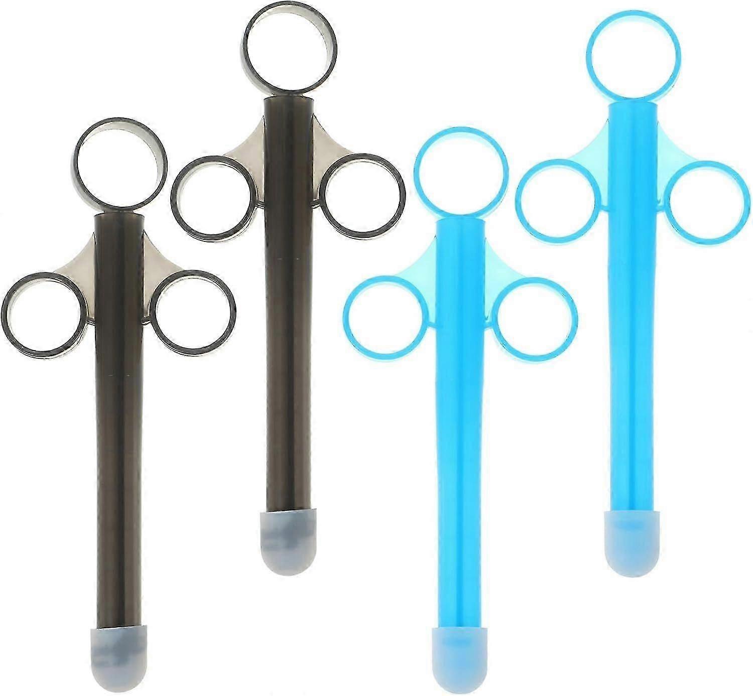 4pcs Lube Applicator Launcher with Smooth Rounded Tip - Personal Lubricant Dispenser