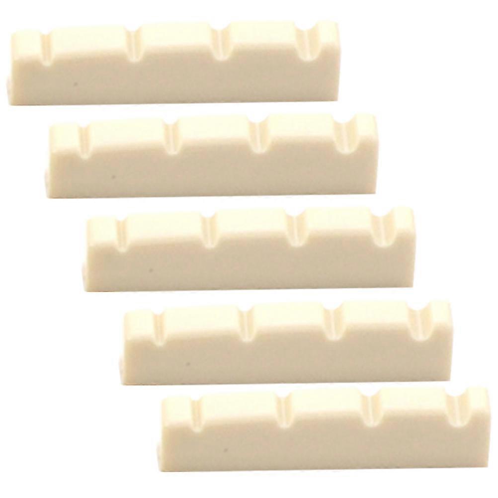 5pcs Premium Slotted Mandolin Nuts Durable Replacement Accessories for String Mandolins, High Grade Material, Essential for Professional Use
