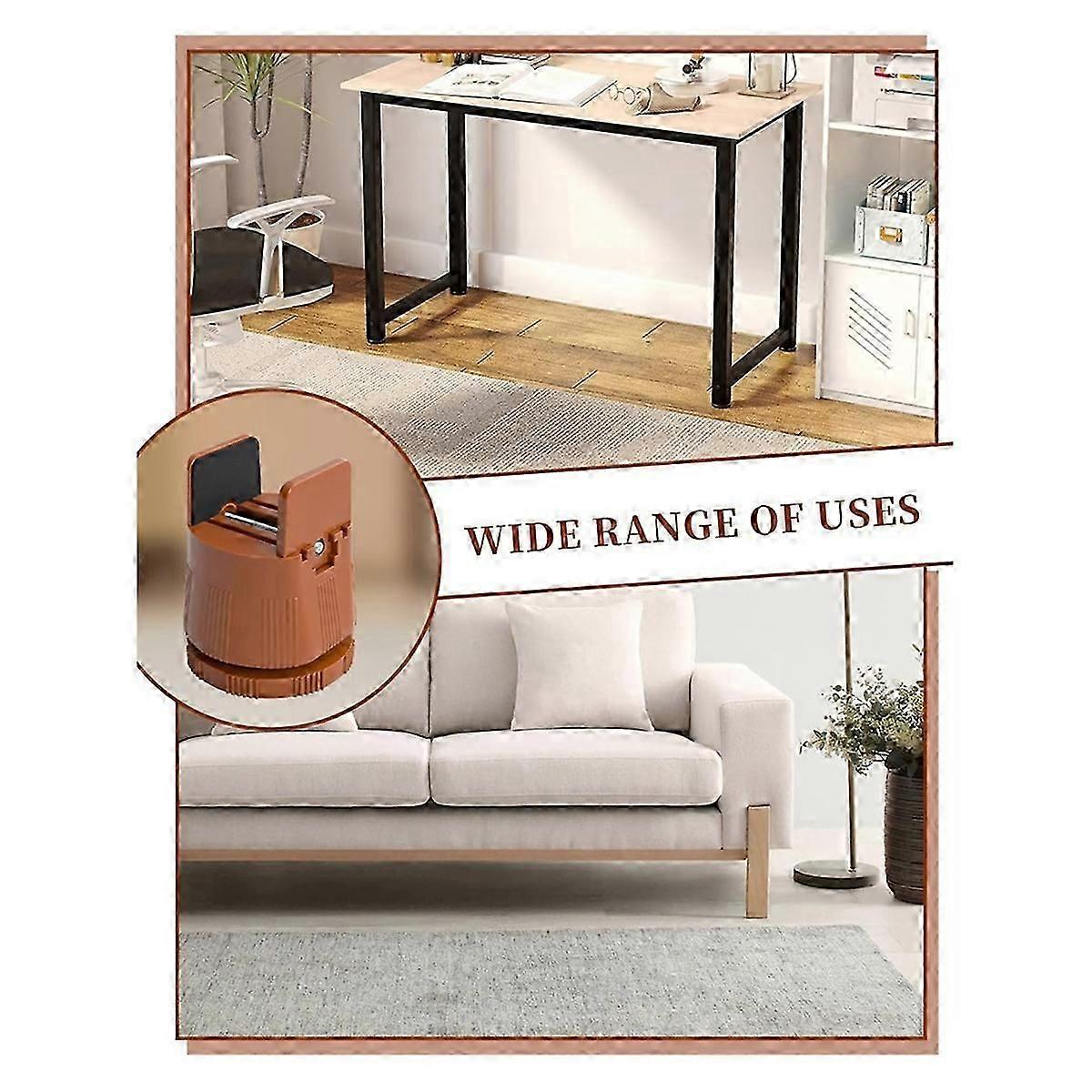 Bed Risers Adjustable Furniture Risers,Brown