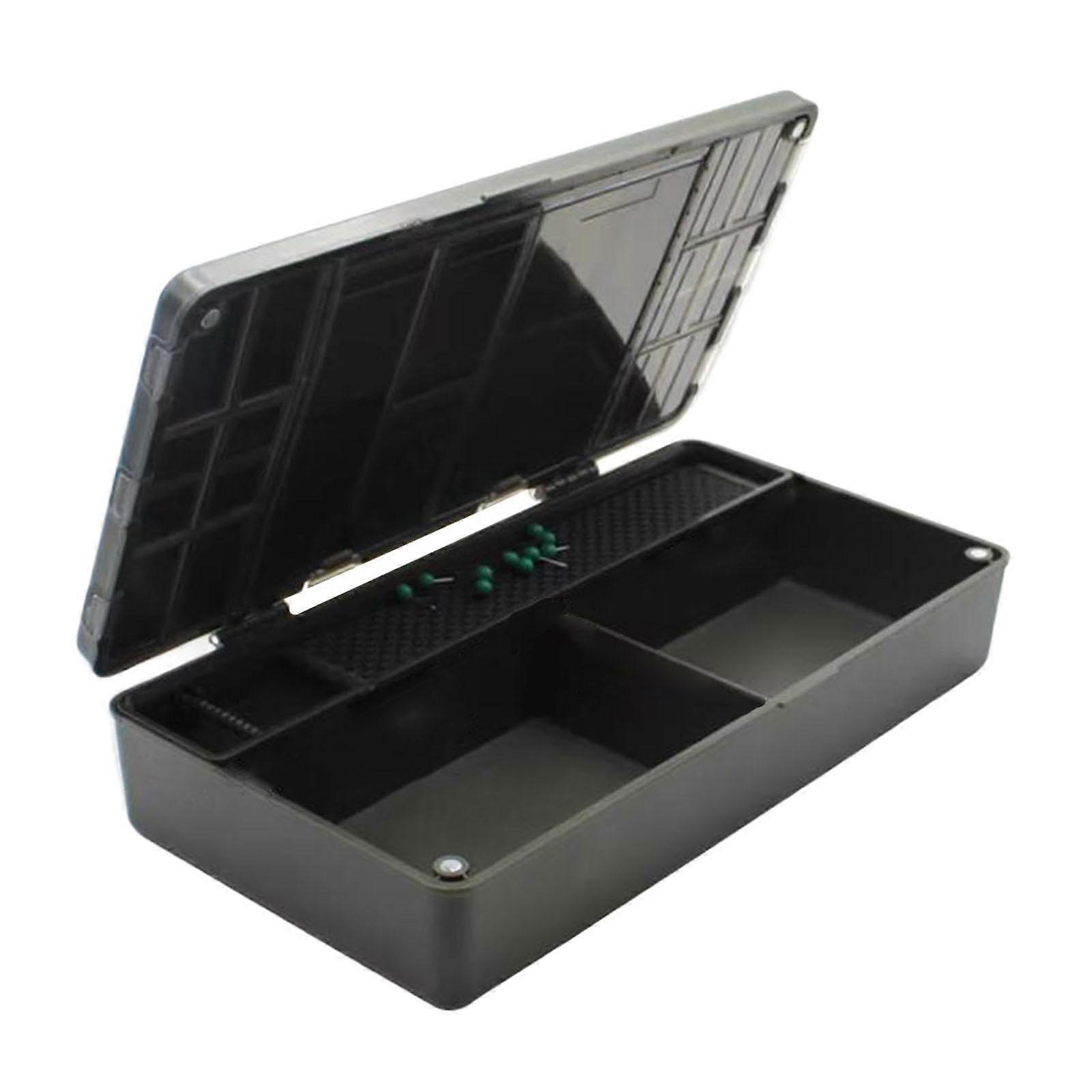 Carp Fishing Tackle Box Storage Box Portable Outdoor Container Ligthweight Fishing Box Organizer for Beads Lures Swivels Jigs