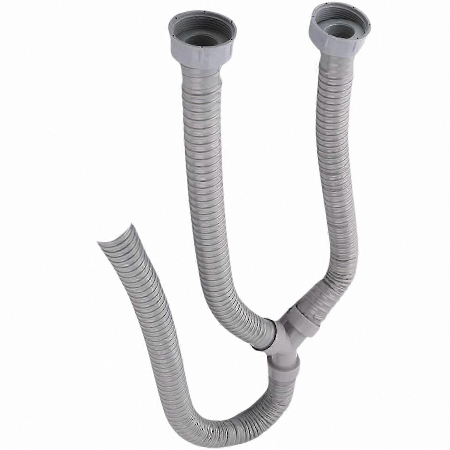 PVC Y-Shape Drain Hose with Rotating Connector for 3.5Ft Washing Machine Compatibility