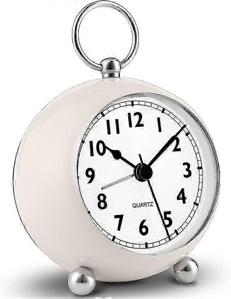 Silent Alarm Clock Non Ticking Bedside Clocks Battery Operated Table Clocks For Bedroom Easy To Read Set Night Light Function