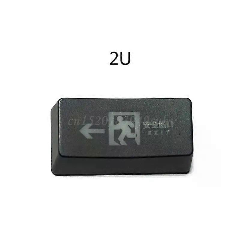 Safe Exit R1 2U Backspace Keycap Shine Through Keycaps ABS Etched Backlit Keycap for Mechanical Keyboard