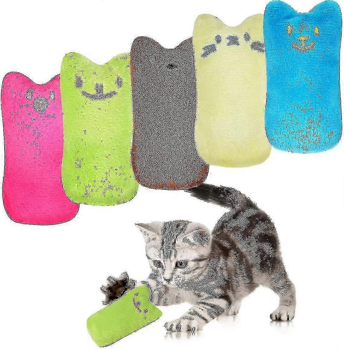 5pcs Catnip Plush Toy, Catnip Toy Valerian Pad Cat