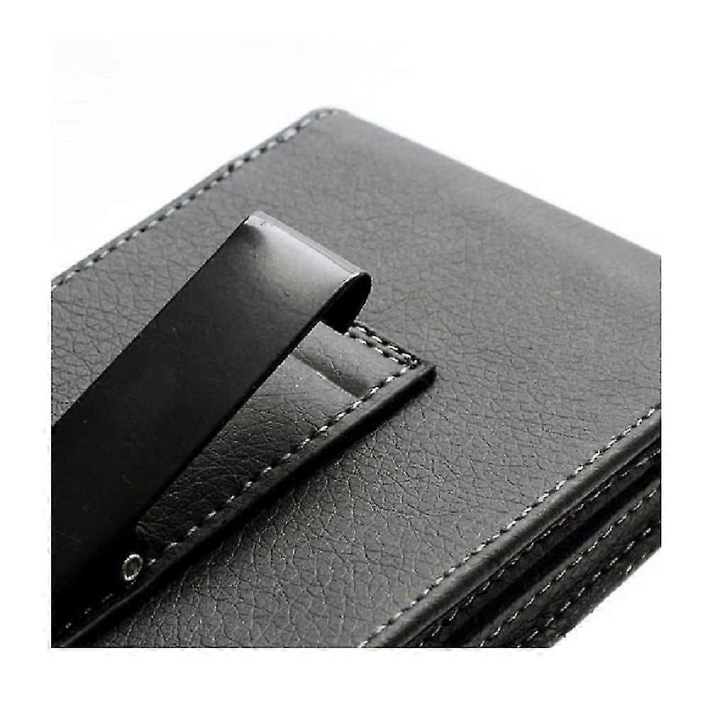 Leather Flip Belt Clip Metal Case Holster Vertical for Manta MSP950...