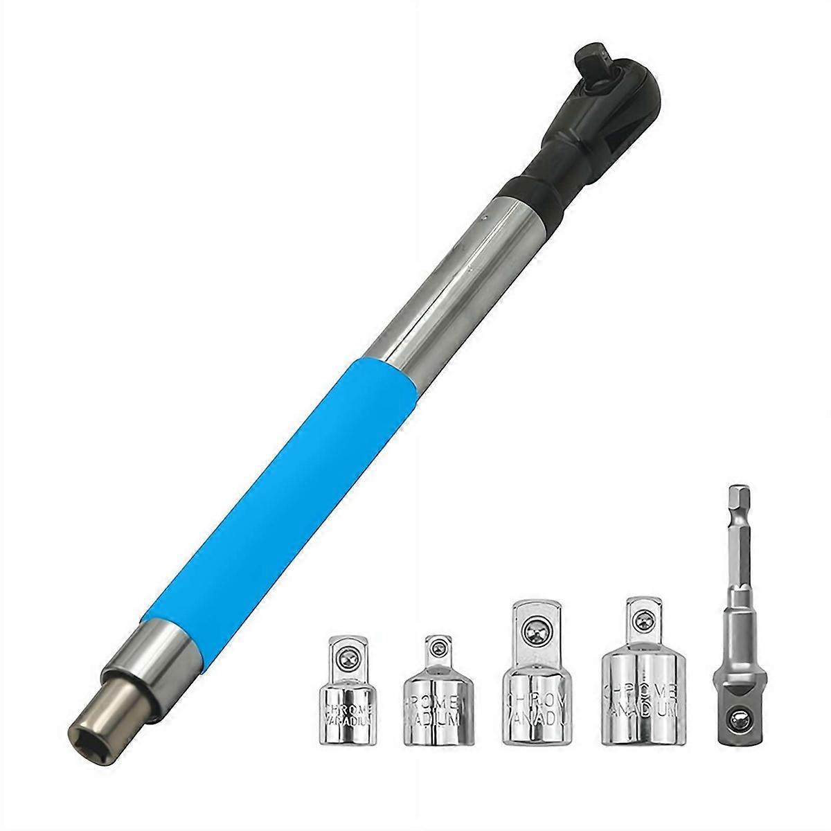 Offset Extension Wrench Impact,Multifunctional Electric Ratchet Wrench, Chain Drive Wrench Extender for 1/2inch Sockets