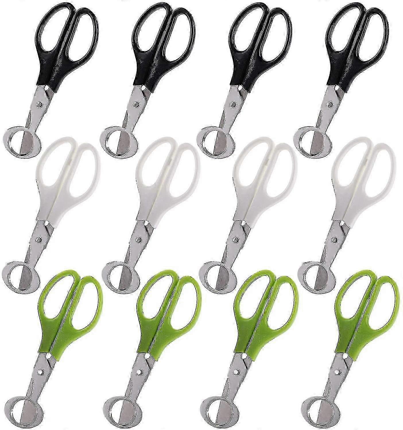 Stainless steel egg scissors for quail - 12 pack kitchen tool opener
