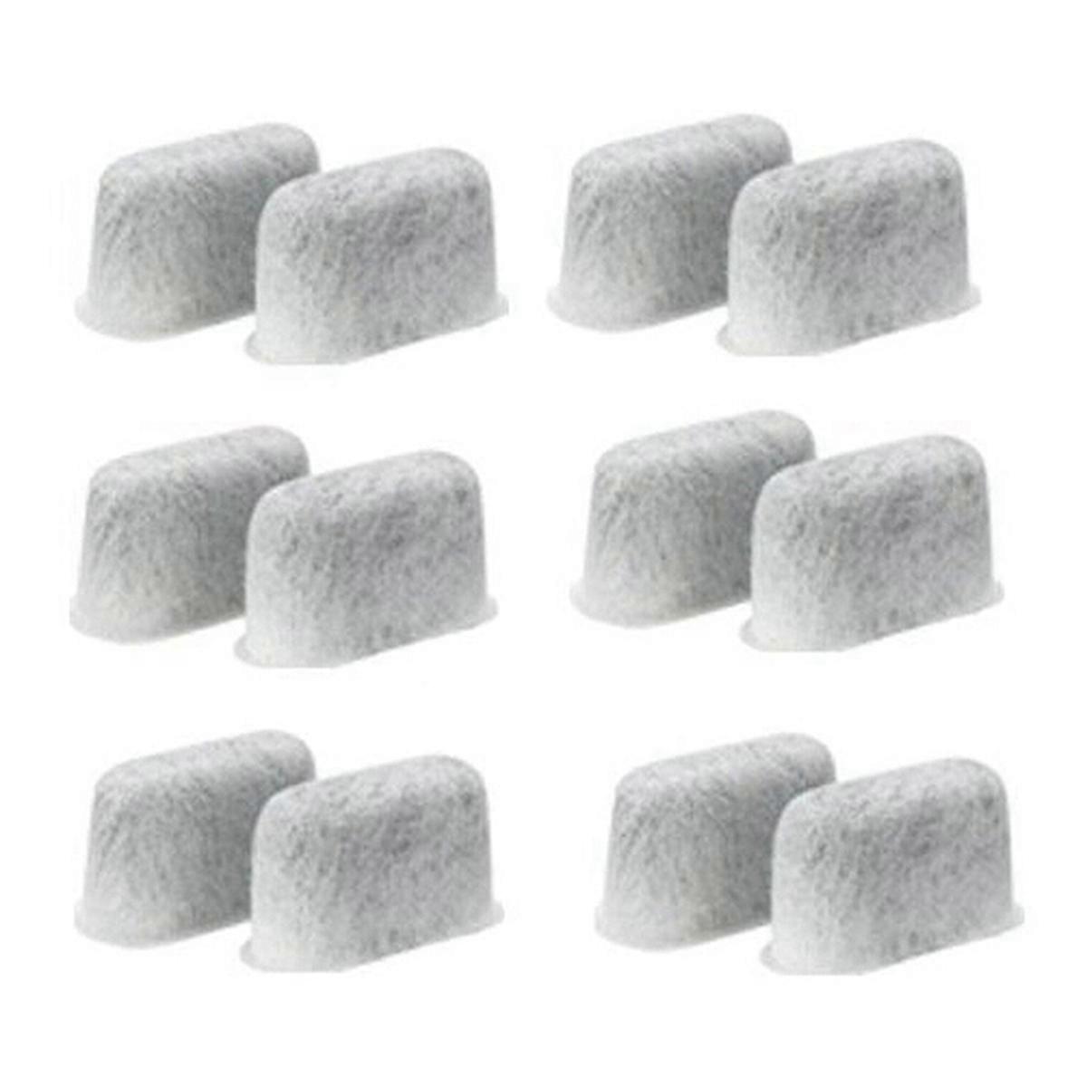 12PCS Replacement Charcoal Water Filters for ES601 ES701 Espresso Coffee Machine Coffee Activated Carbon Filter