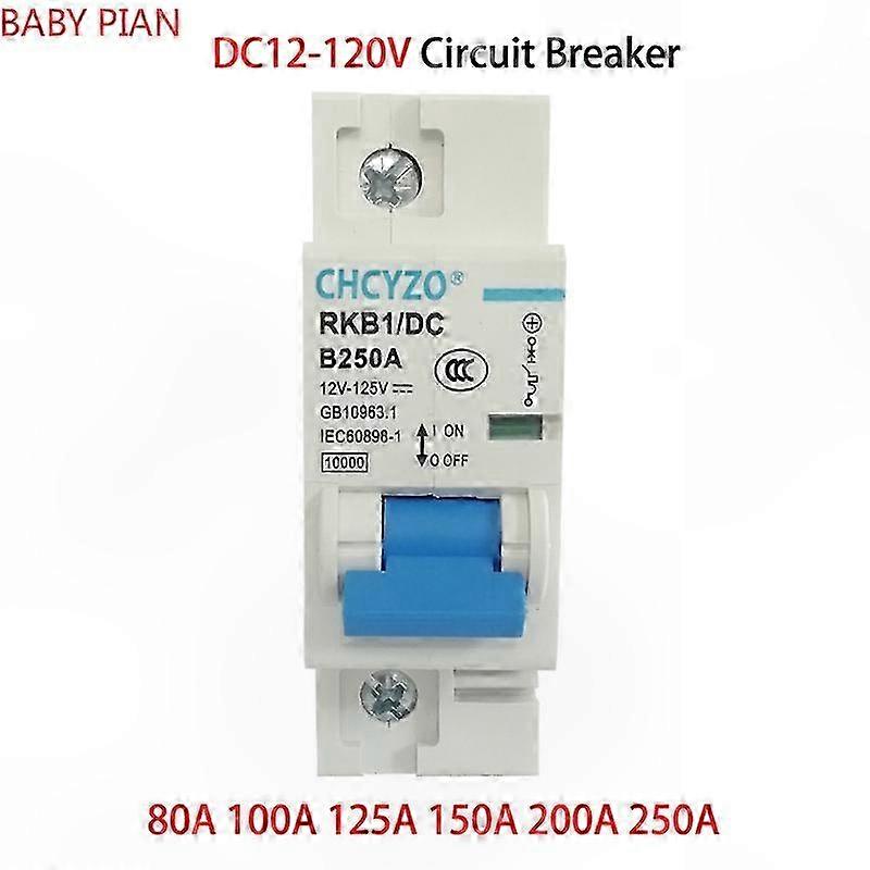 DC Circuit Breaker for Solar Cells RV Battery 12V-120V 80A-250A