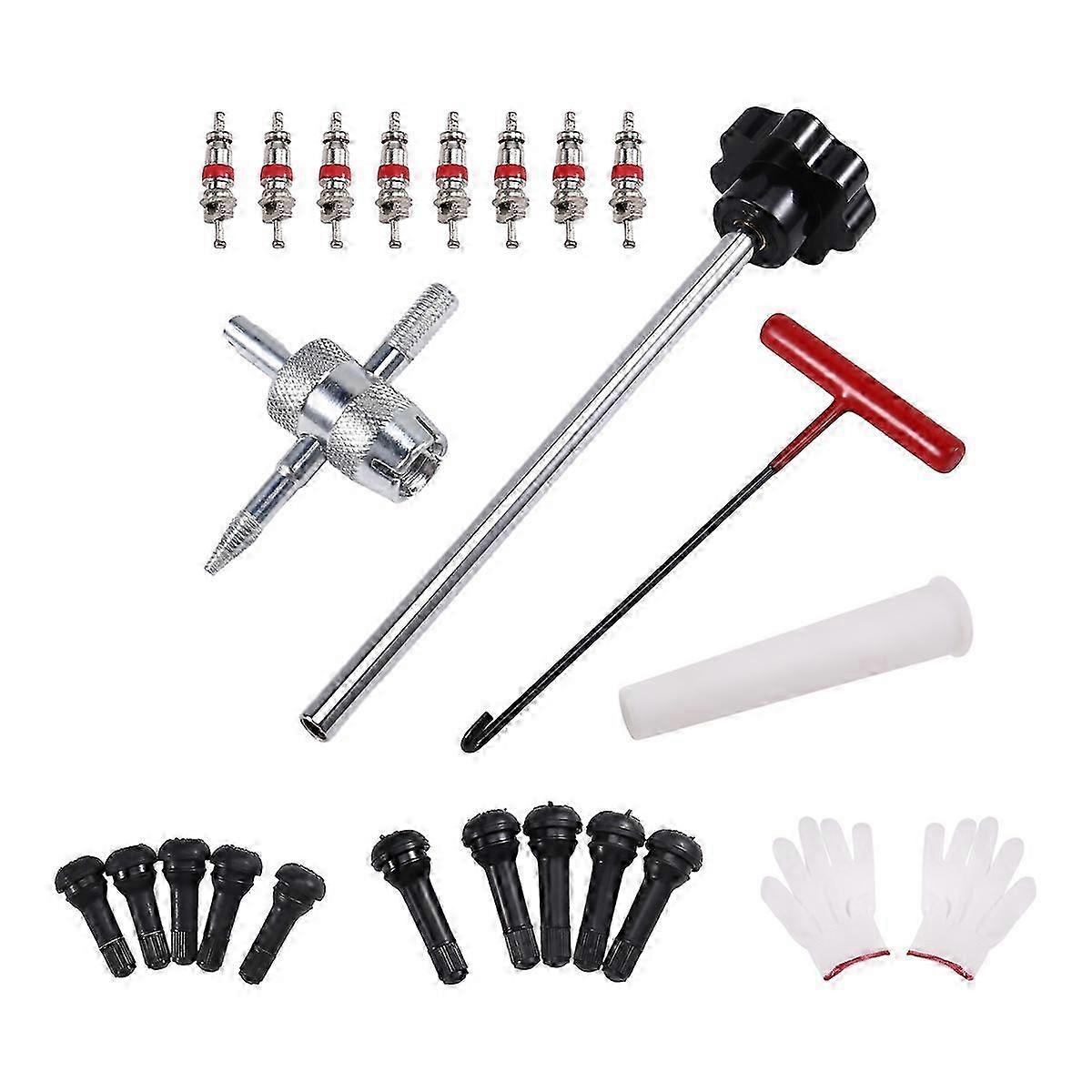 Quick Change Tire Valve Kit - TR413 Valve Stem for Tire Valve Replacement and Install