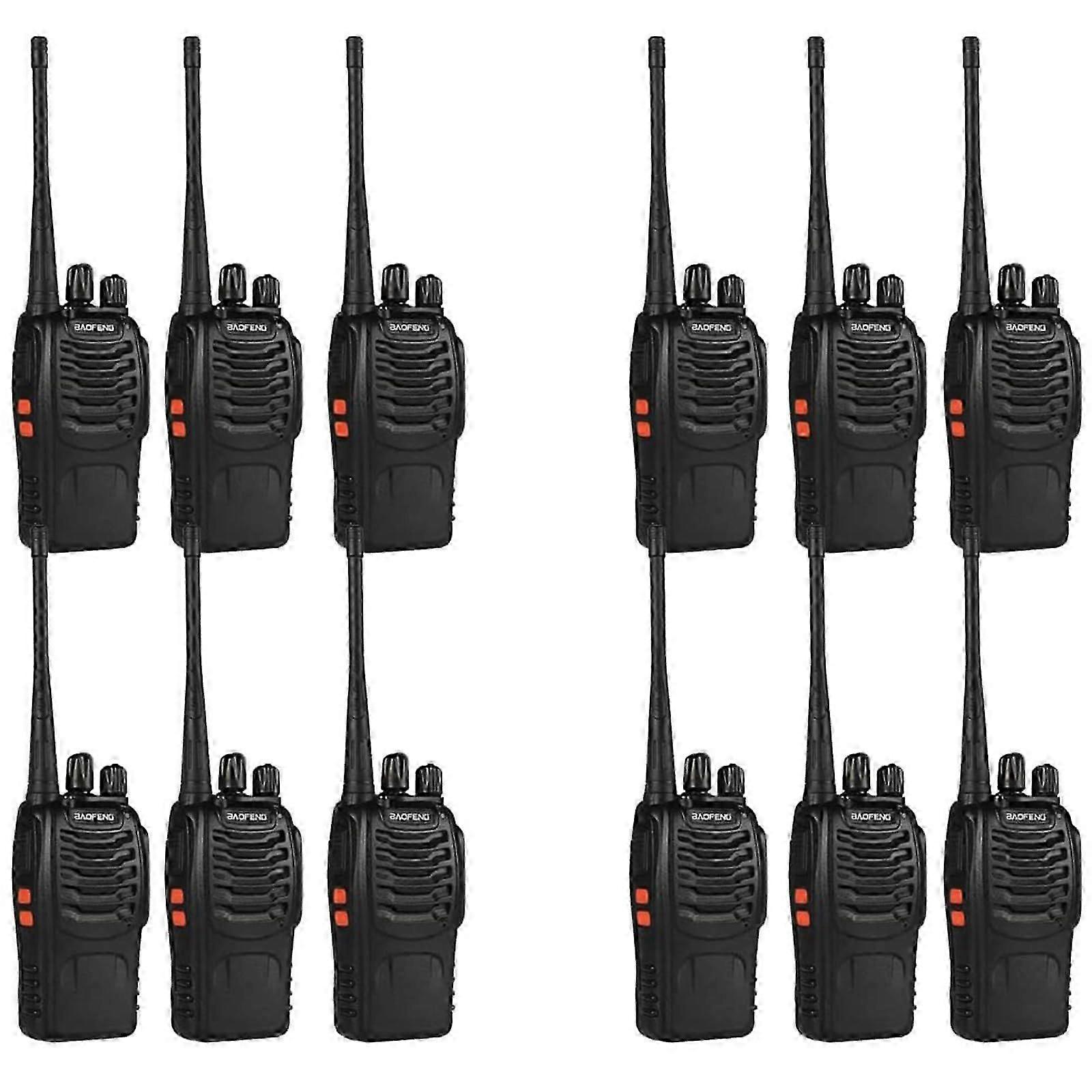 12 Pack Rechargeable Walkie Talkies for Team Communication Long Range
