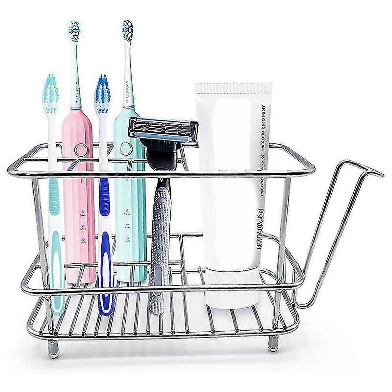 Toothbrush Holder for Bathroom Wall or Counter, Toothbrush Organizer