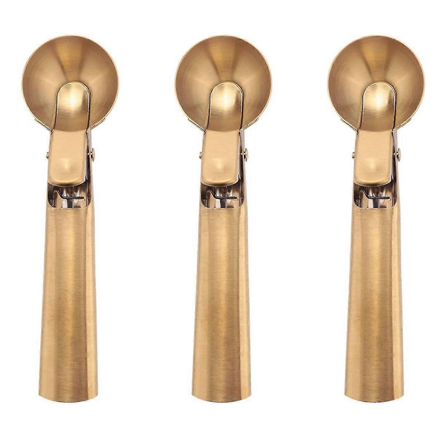 Colher de Sorvete com Gatilho Aço Inox, para Iogurte, Gelatos