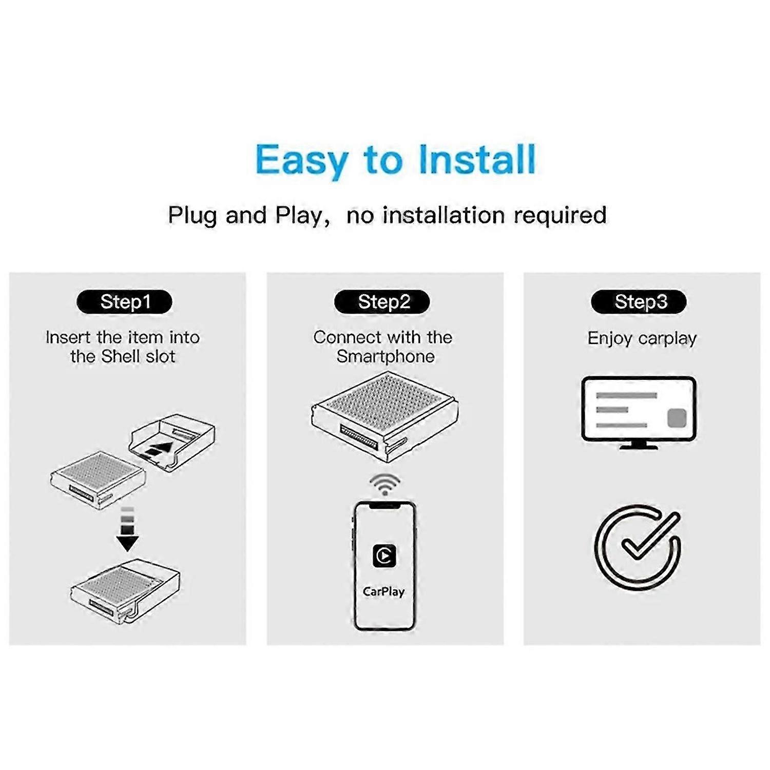 Wireless Carplay Android Auto for C E CLA GLA ML Class Module NTG4.5 System