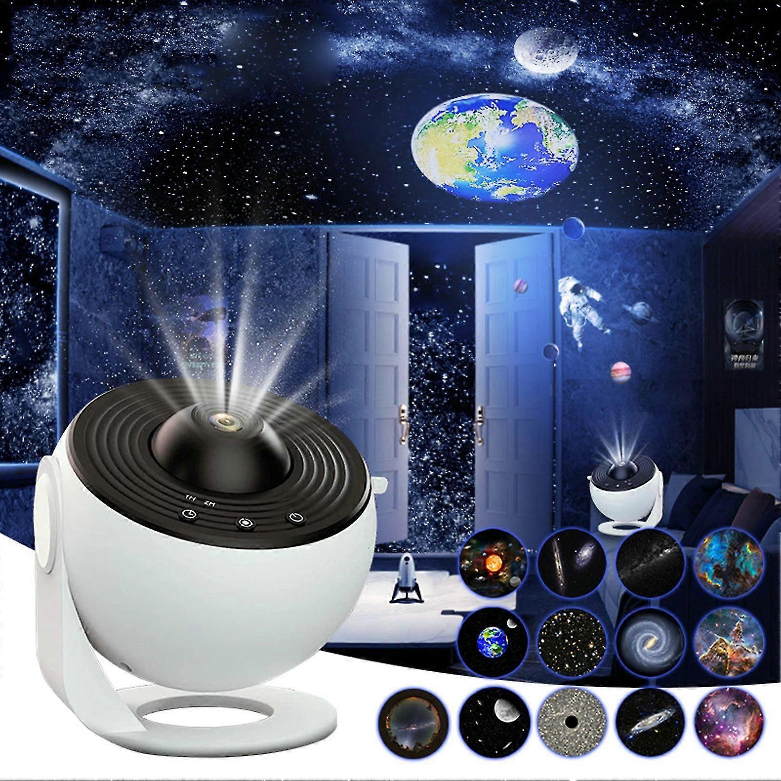 Starry Sky Projector LED Night Light Low Noise Energy-saving 360-Degree Rotating LED Projector Table Lamp