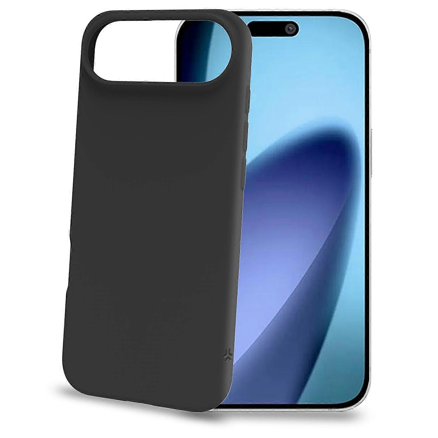 iPhone 17 Air Soft Rubber Case, Black, Scratch Resistant