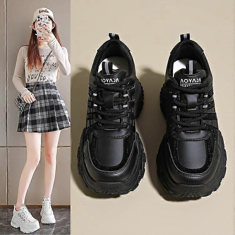 Fars sko 2025 efterår kvinders tykke såler