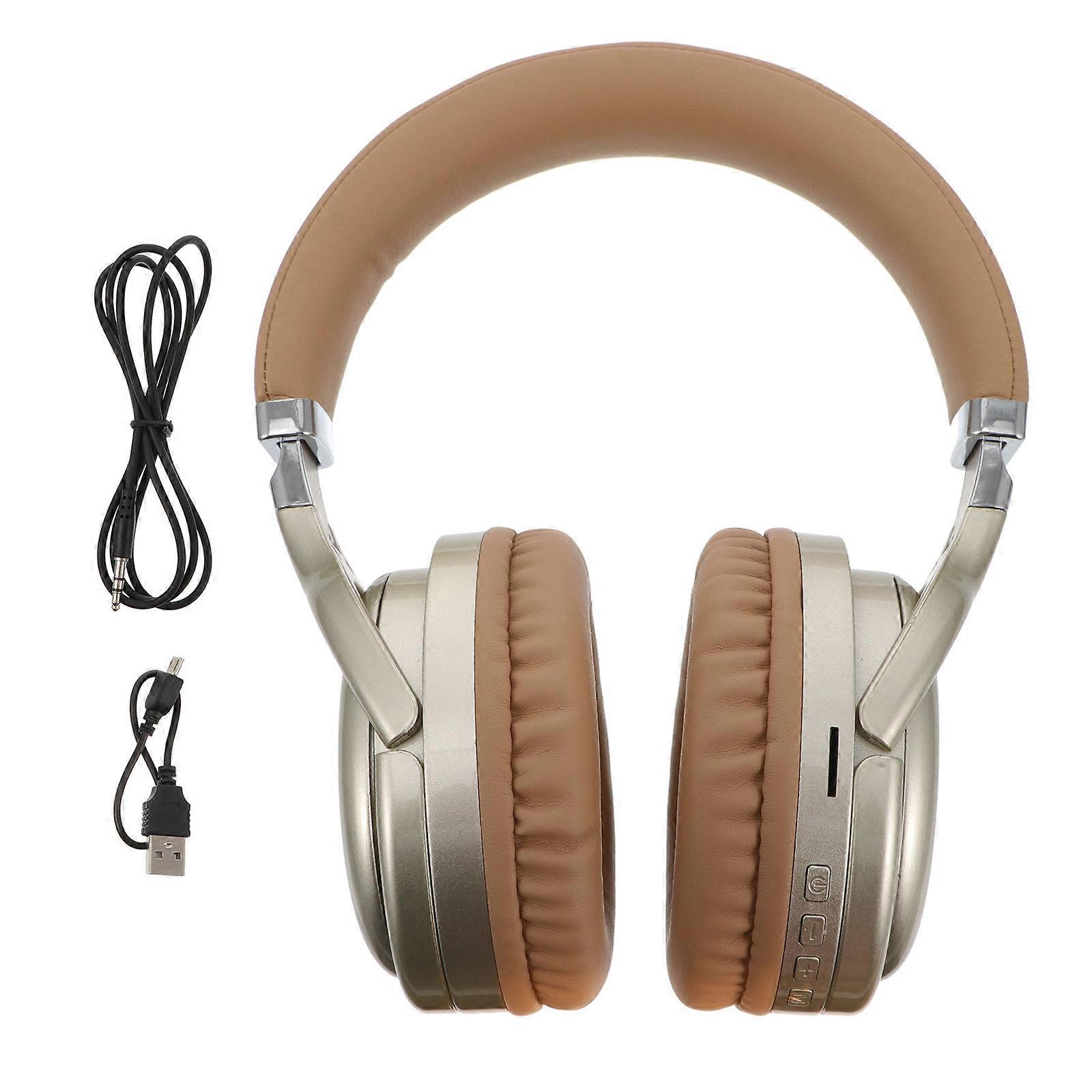 Wireless Headset Over Ear Headphone for Music Use Noise Cancelling Foldable Stereo