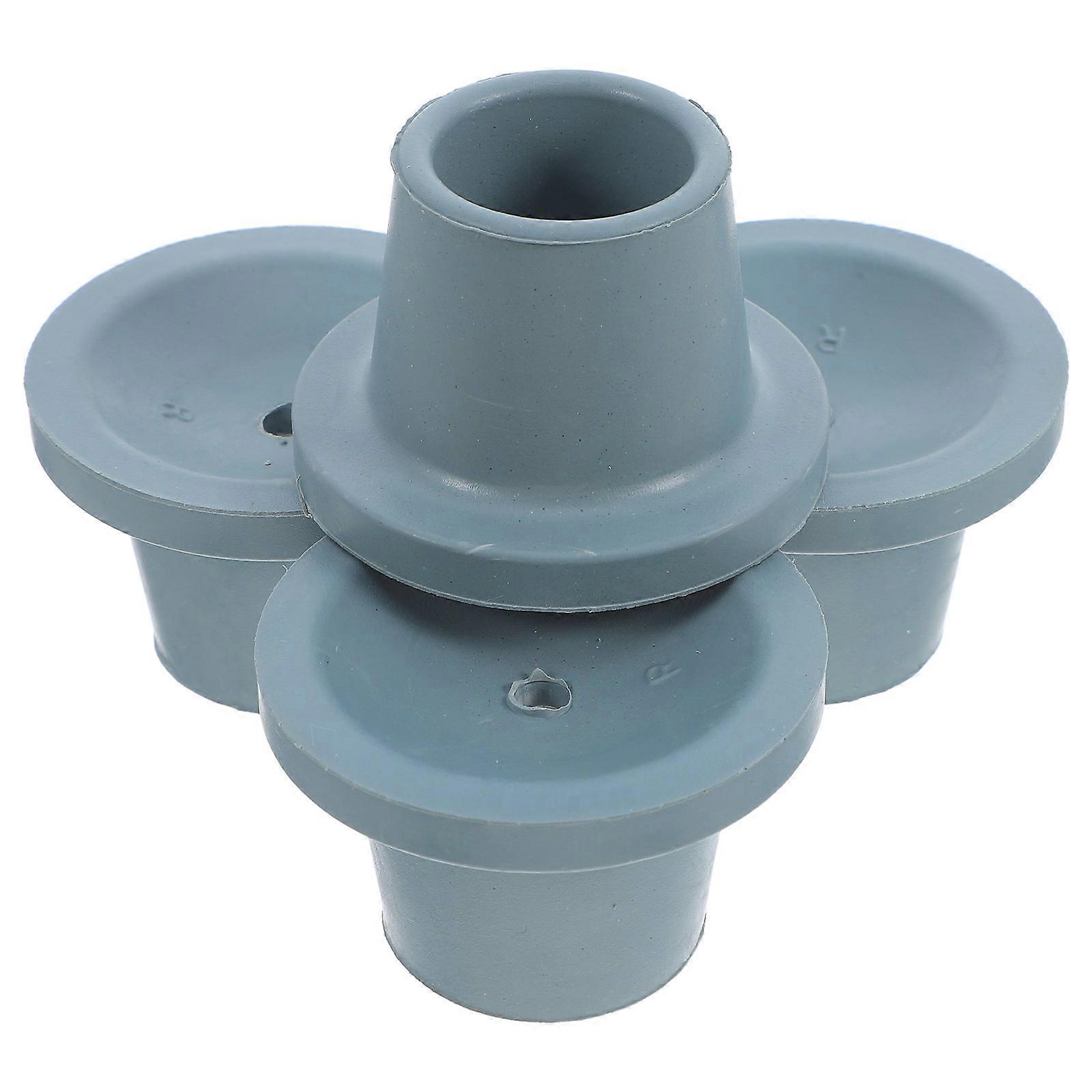 Non-Slip Rubber Feet for Bath Stool Nursing Home Use Grey Wear Resistant Rubber Enhances Safety 4Pcs