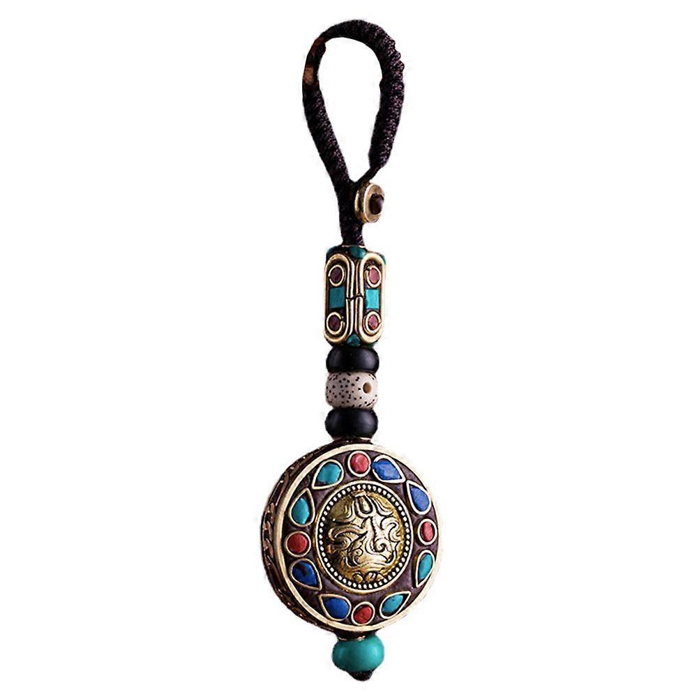 Metal Keychain Multi-Functional Lucky Key Holder with 5Pcs Bag Decoration