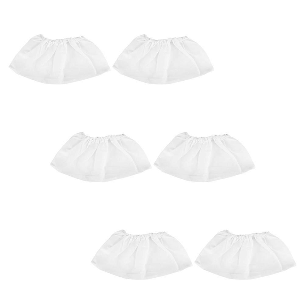 Nail Fan Dust Collector Bag Nail Collector Pouches Manicure Tools Nail Salon Use Non-Woven Material White for Replaceable Use 6Set