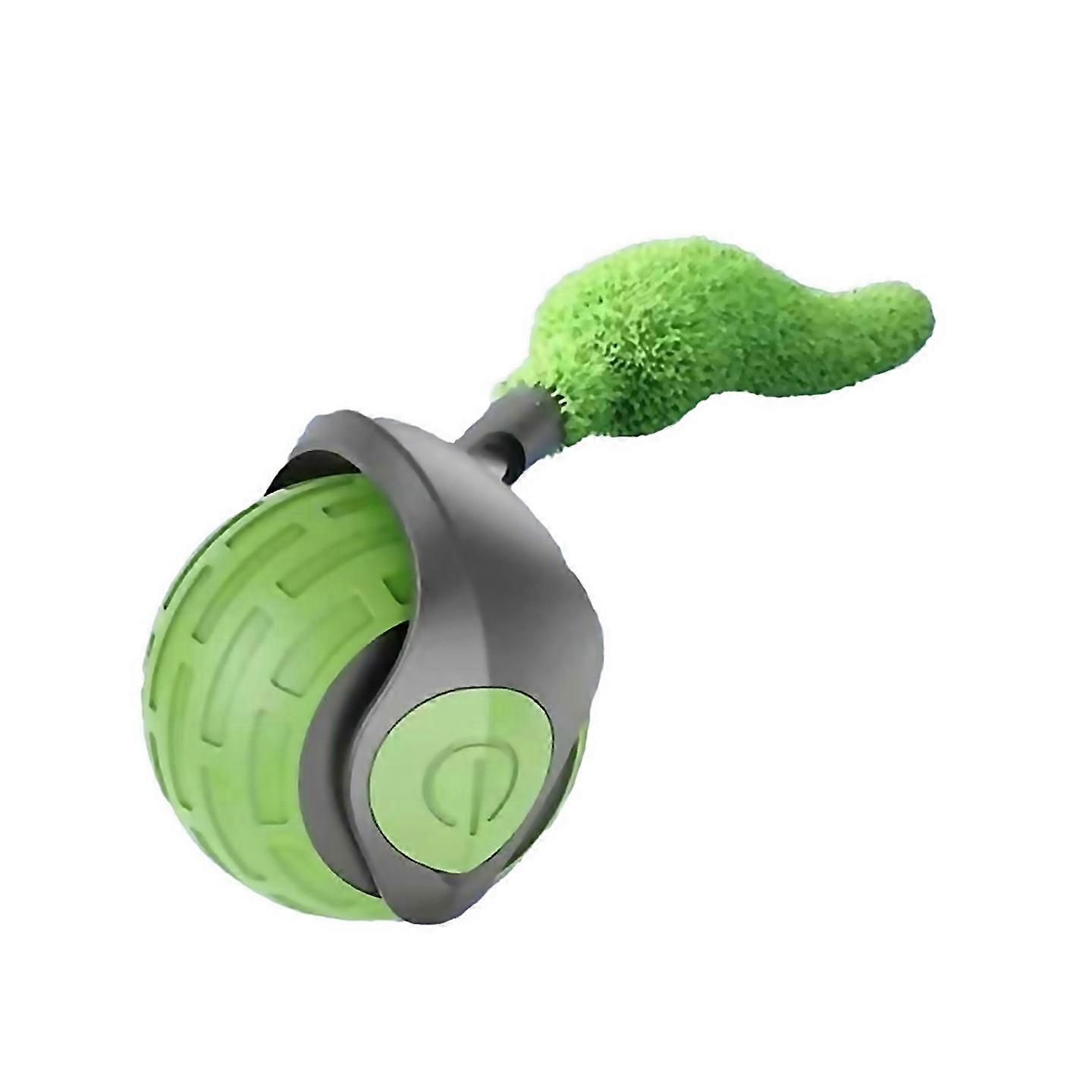 For Interactive Cat Toy Indoor Smart Interactive Cat Toy Ball Green