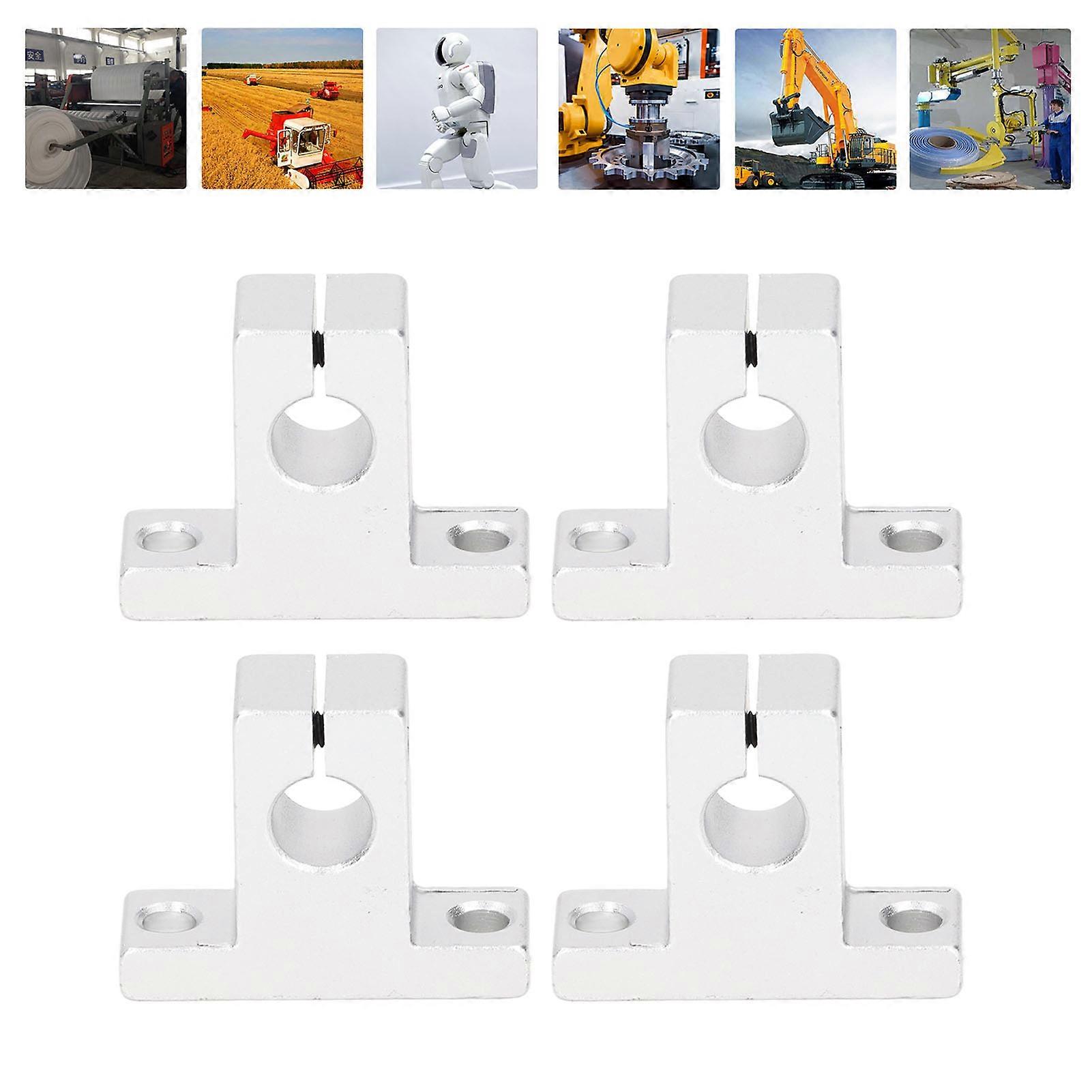 4 قطع SK10 الألومنيوم الحركة الخطية السكك الحديدية لقط قضيب 10 مم ضياء