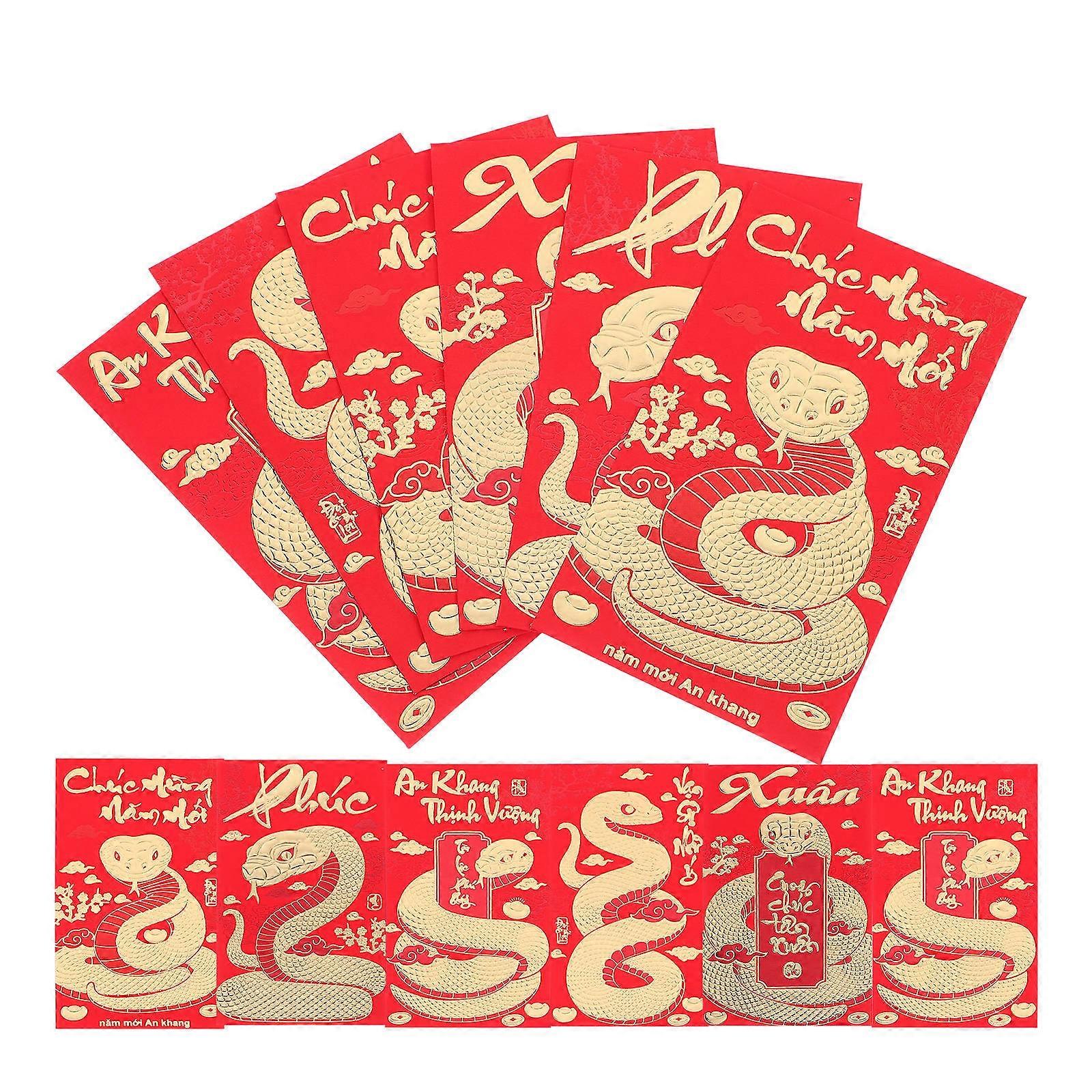 Year Opening Red Envelopes Paper Money Pouches for New Year 36Pcs