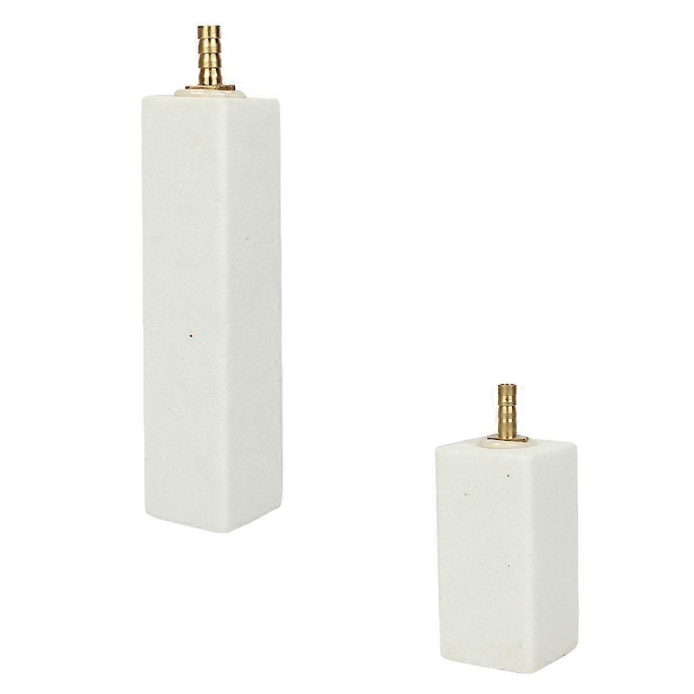 Aquarium Air Stone for Oxygen Diffuser 4Pcs Nano White Corundum Bubble Stones