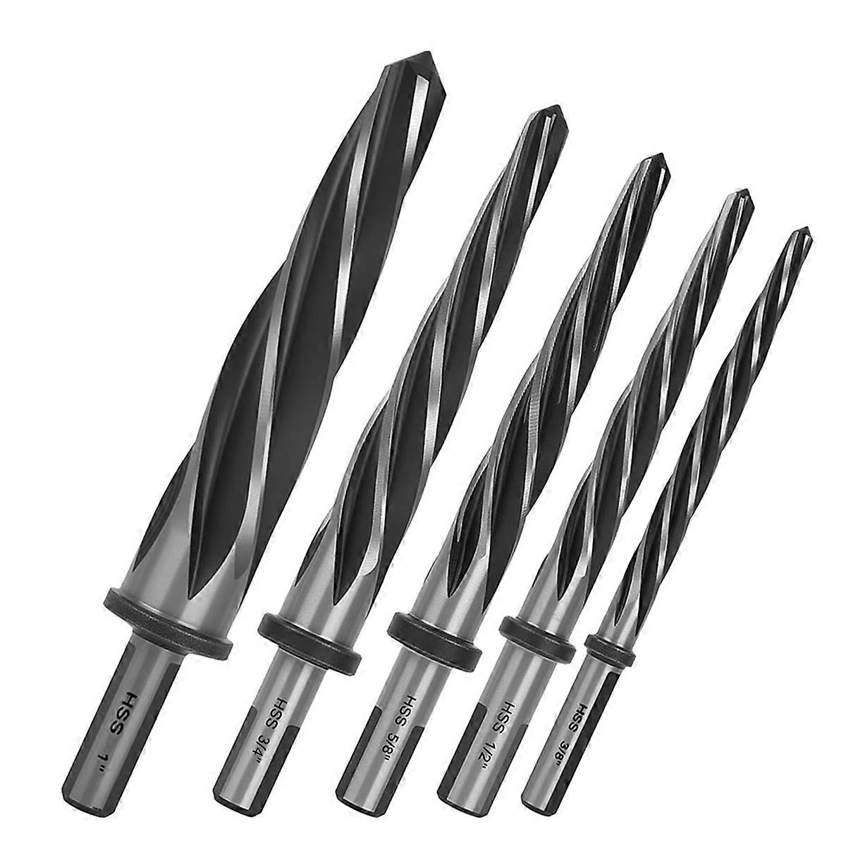 5 PCS M2 HSS Taper Chucking Reamer Set