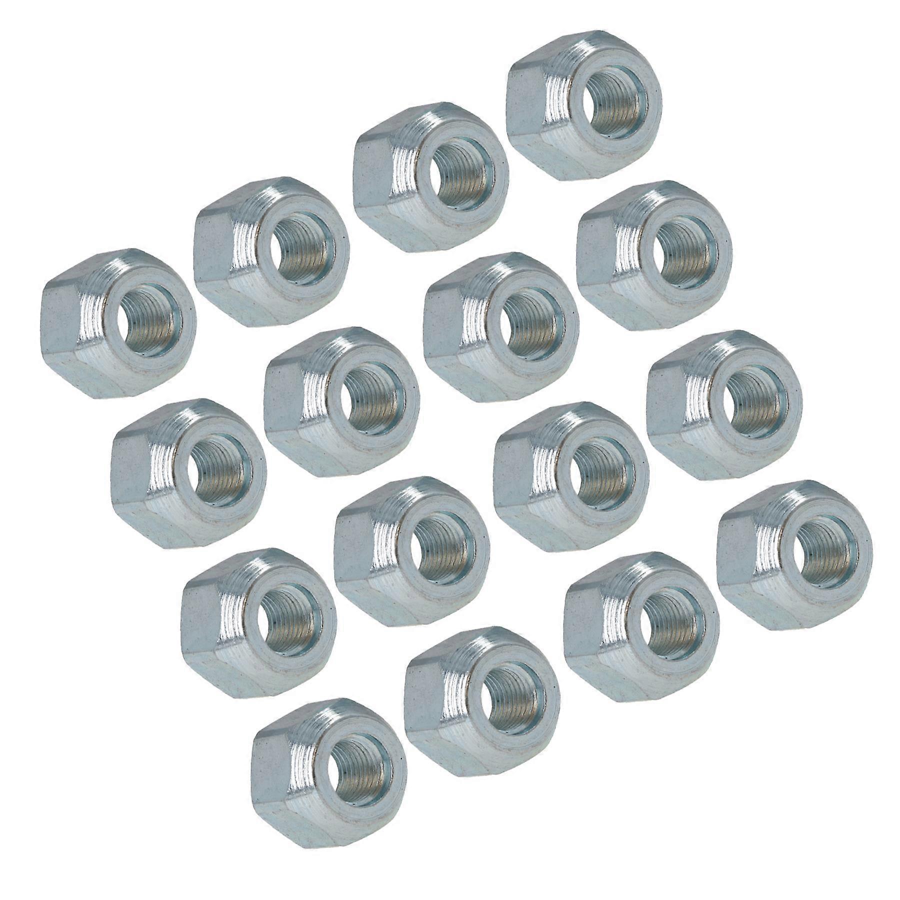 Pack of 16 M10 Conical Trailer Wheel Nuts for Suspension Hub M10x1.25 Thread