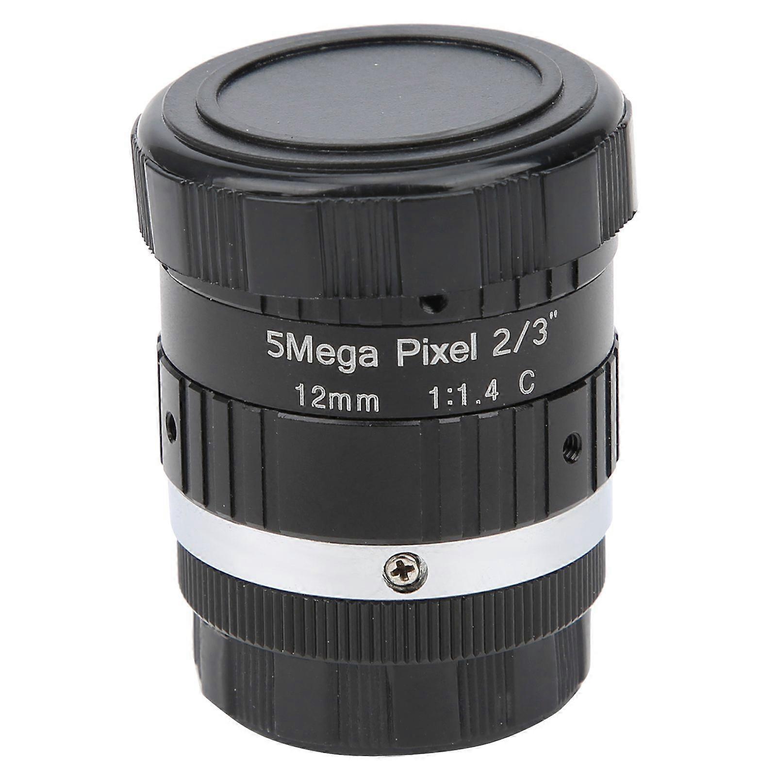 5MP HD 12mm Prime Lens C Mount F1.6 Manual Aperture for Digital Video Camera