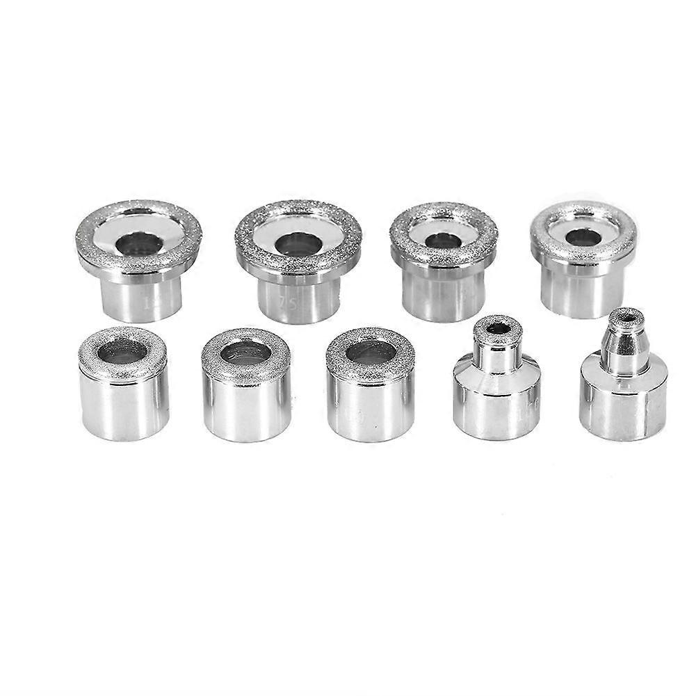 Replacement Diamond Dermabrasion Tips Stainless Steel Filter Set (9Pcs Without Box)