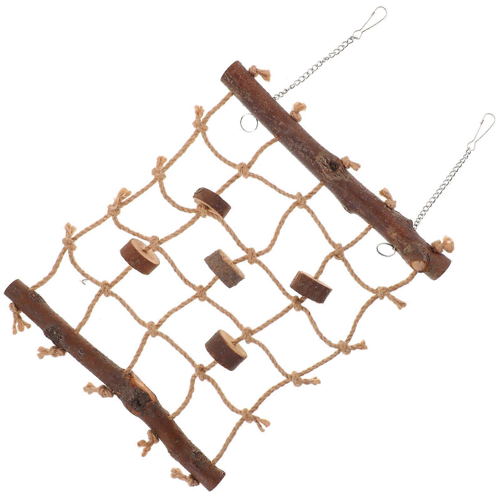 Parrot Hanging Climbing Net Bird Cage Toy for Pet Use 5Pcs Pack