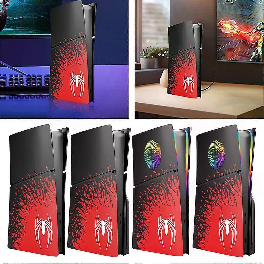 Spider Premium ABS Replacement Shell Anti-Scratch Faceplate Dustproof Cover Plates for PS5 Slim Digital/Disc Edition Console