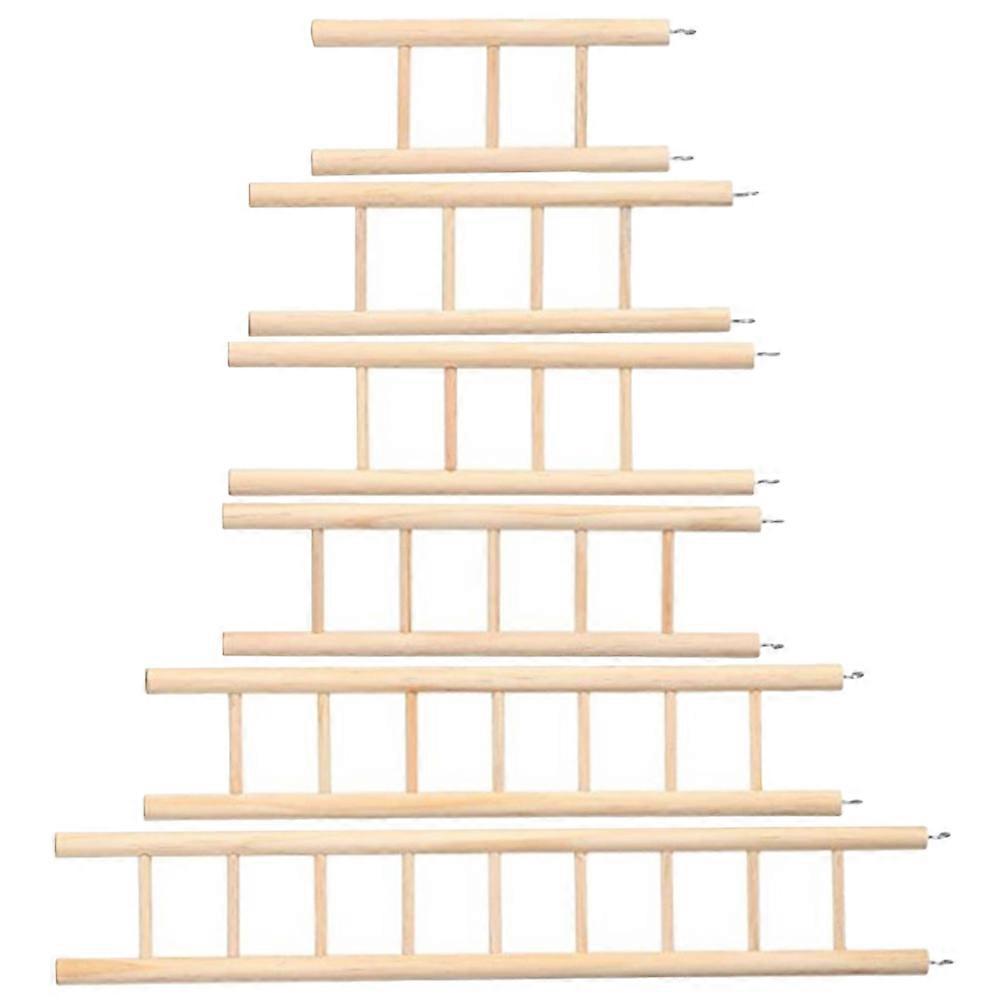 Bird Ladder Wooden Parrot Toy for Playing 24Pcs Parrots Climbing Ladder