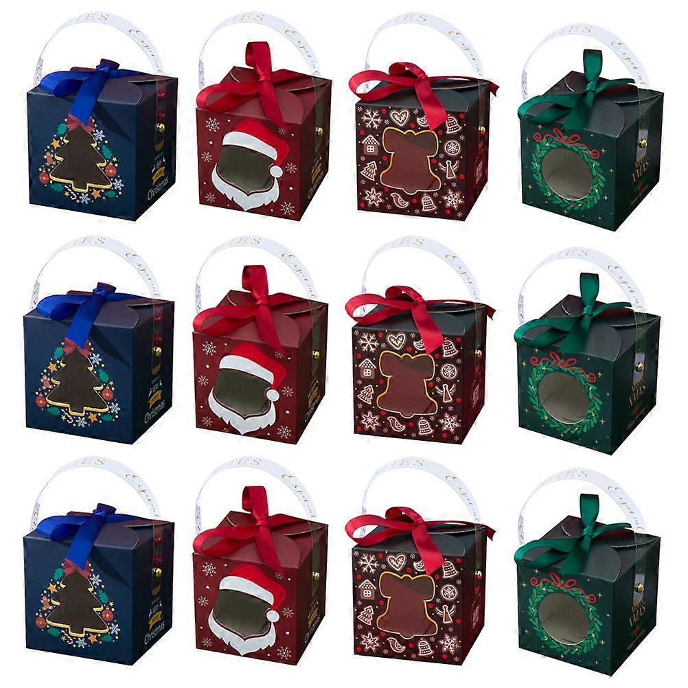 Christmas Supplies for Storage 20Pcs Paper Xmas Gift Boxes Assorted