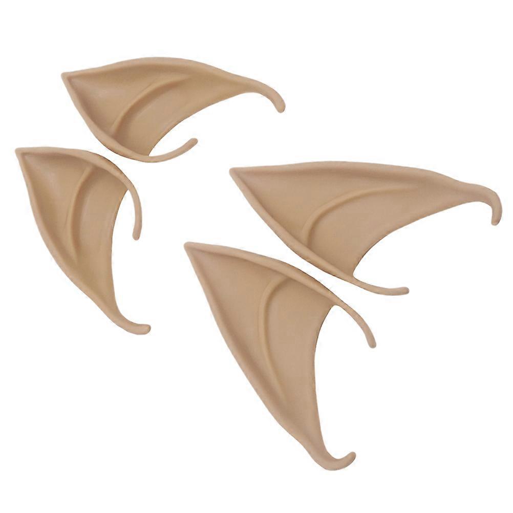 Halloween Fairy Ears Latex Elf Ears for Cosplay 2Pairs Masquerade Props