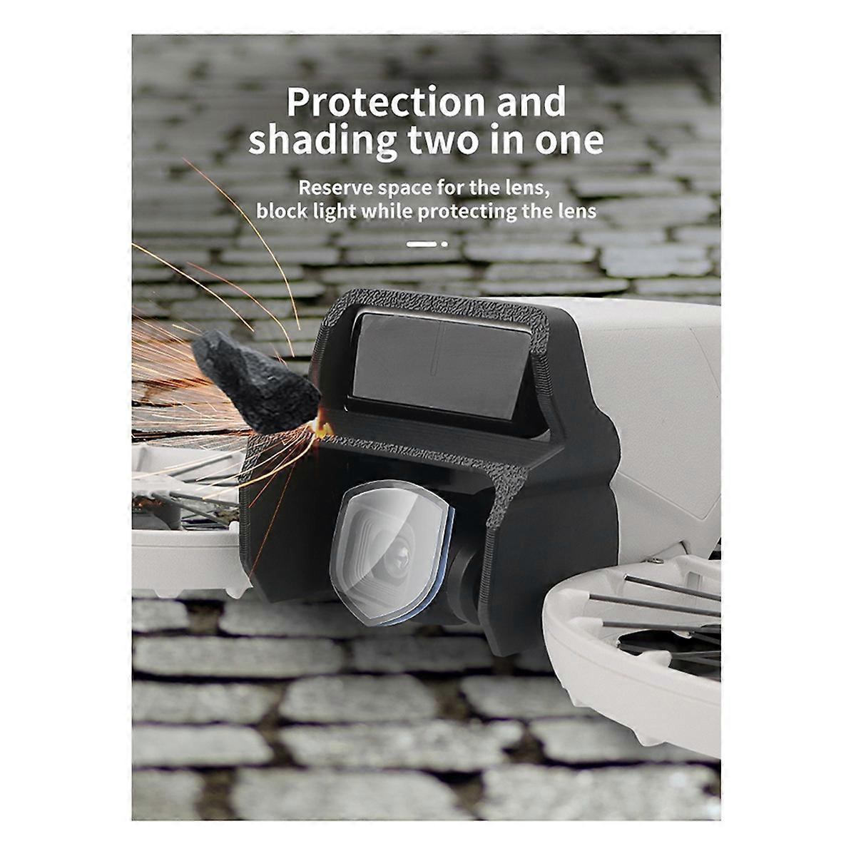 Lens Cover for Flip Prevent Glare Light Quick Release SunShade Gimbal Protective Lens Hood Drone Accessories Gray
