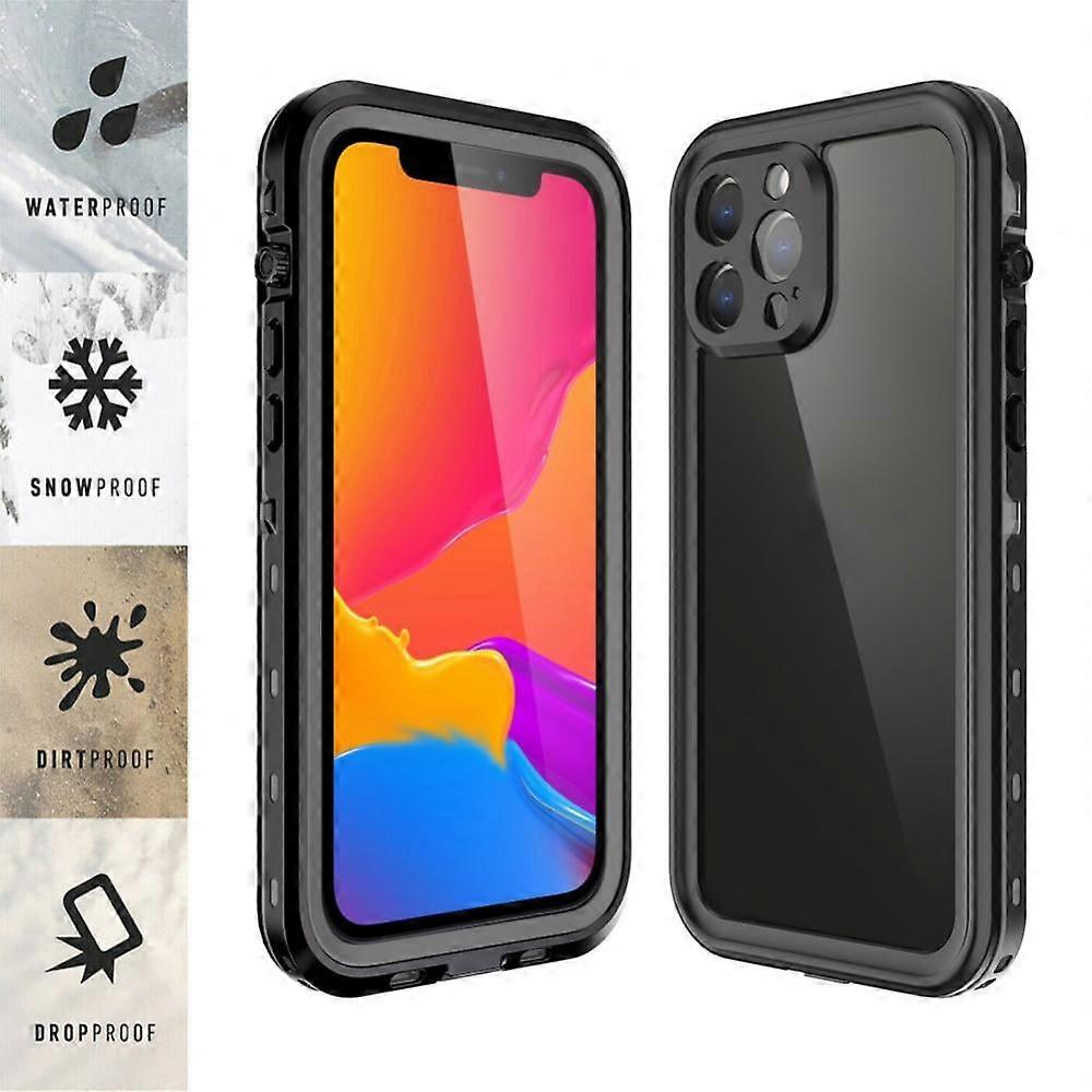 Rugged Waterproof Case for compatible with iPhone 13, Full Body Shockproof Dustproof Protection with Screen Protector