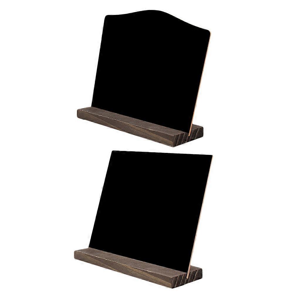 Wood Chalkboard Ornament with Support for Club Message Board 6Pcs