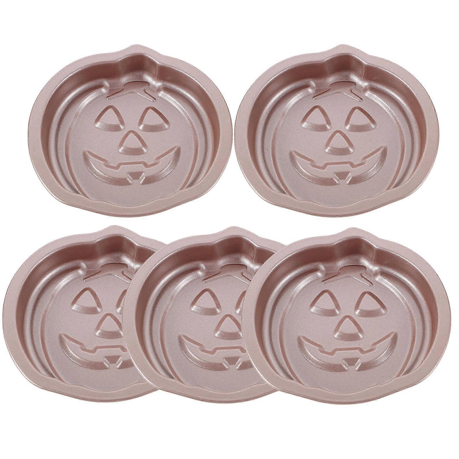 Pumpkin Shape Cake Pan Baking Tool For Professional Cake Store 5.34X5.34X0.94in 20 Pcs