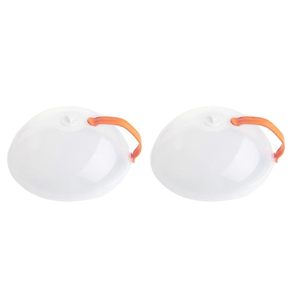 Microwave Splatter Proof Cover With Handle Designed For Kitchen Use Large Size Efficiently Protect Microwave 2Pcs