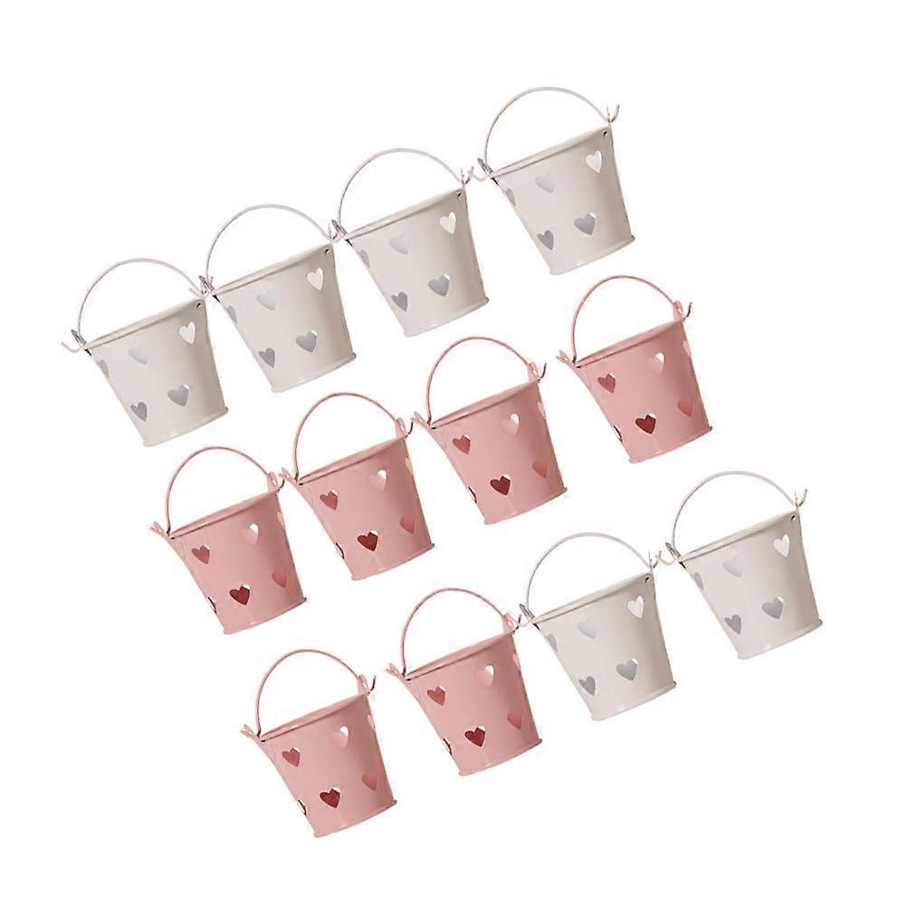 12Pcs Hollow-out Heart Shaped Storage Containers For Candy Organization Perfect For Parties Or Home Users