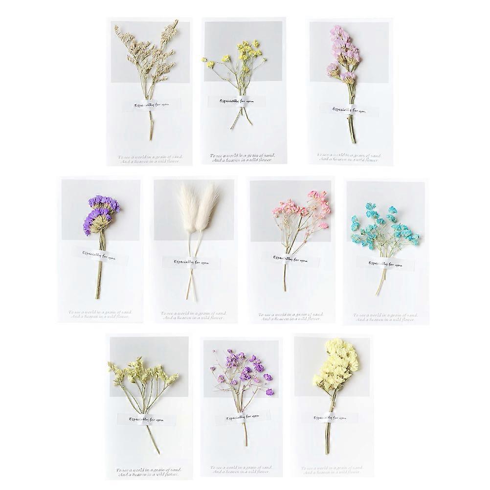 36 Pcs Attachment Dried Flower Greeting For Families And Teachers 9X16cm Ideal For Various Occasions