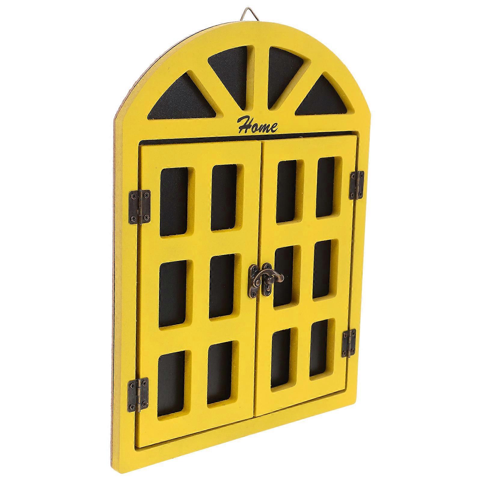 Small Rectangular Chalkboard Window Decor For Kitchen and Office Stylish Message Writing Yellow 2Pcs