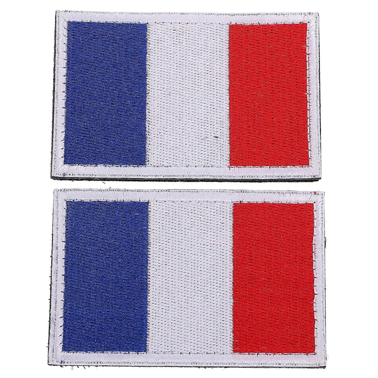 Adhesive Cloth Patches Embroidered Flag Applique for Decoration 8Pcs