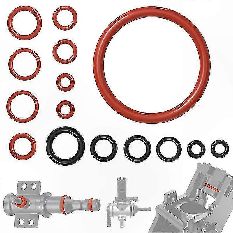Silicone O-Ring Seal Kit for Coffee Machine Brewing Group Spout Connector Replacement Parts