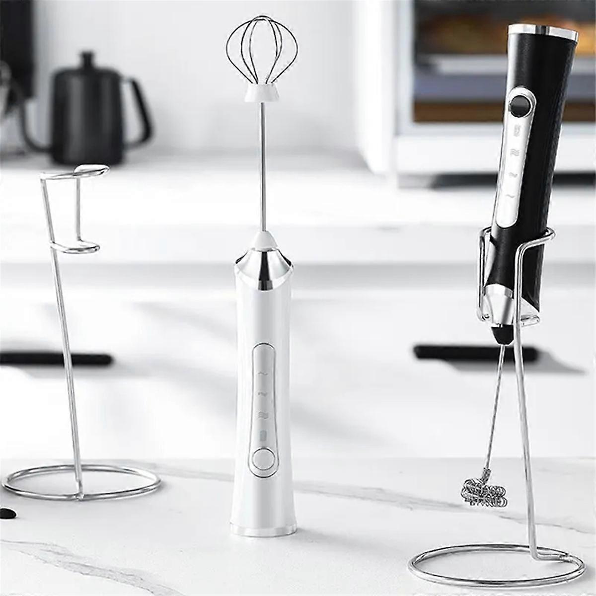 USB Electric Milk Frother,Coffee Maker Blender,Black